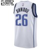 Dallas Mavericks Spencer Dinwiddie 26 Nike 2022-23 Association Edition Valkoinen Lasten Pelipaidat Swingman